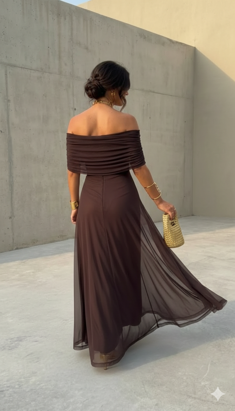 Uma - Robe fluide ample au design élégant