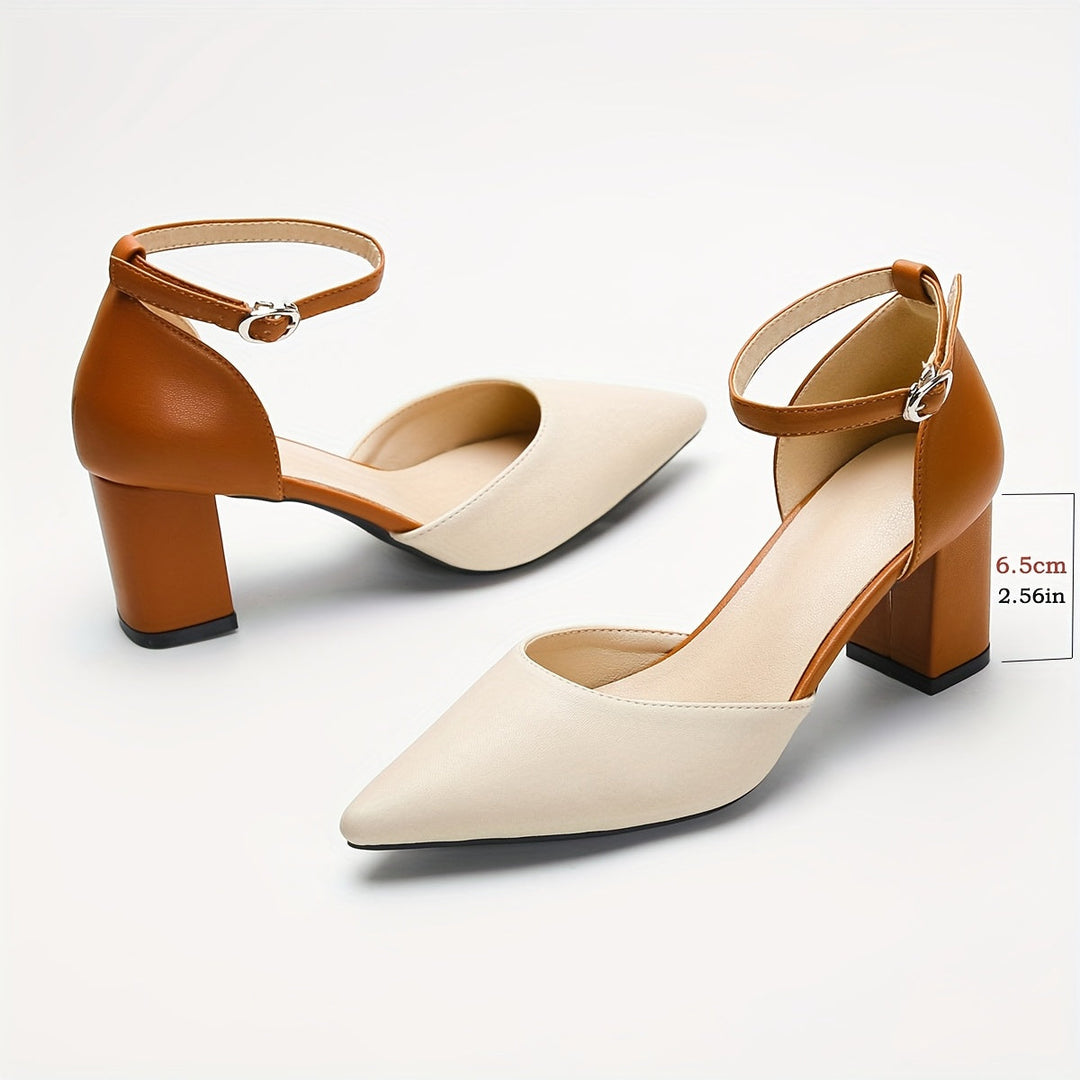 Marielle | Talons Bicolores à Velcro