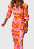 Everly | Robe Enveloppante Élégante Avec Imprimé