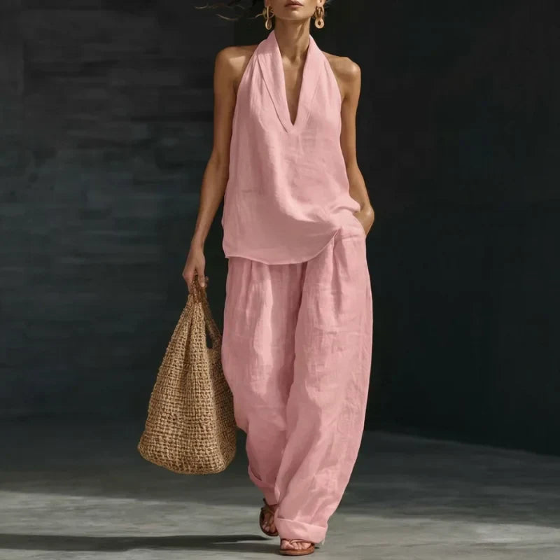 Ainhoa | Ensemble Décontracté : Débardeur et Pantalon Ample