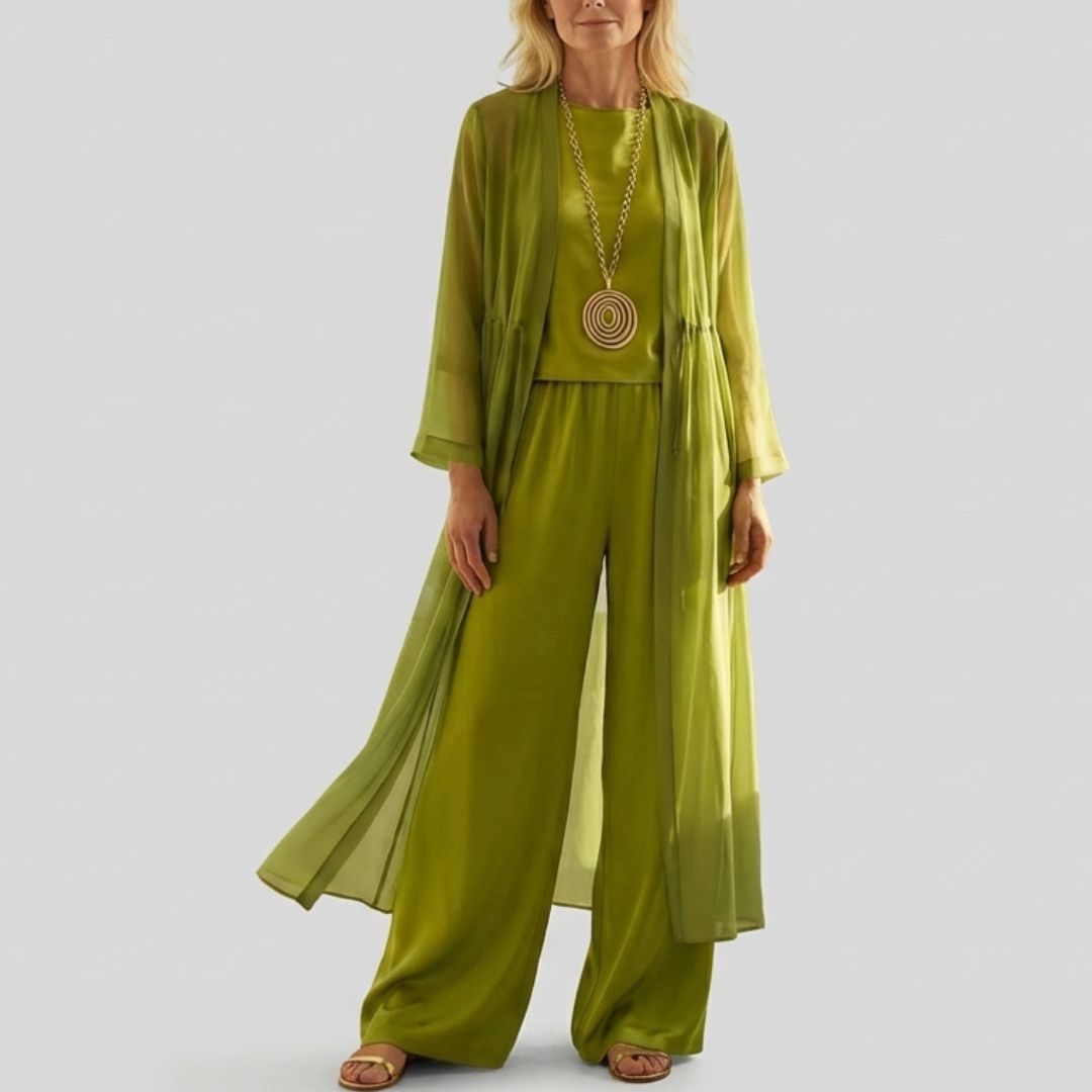 Elvira | Tunique Décontractée et Pantalon Large Coordonné