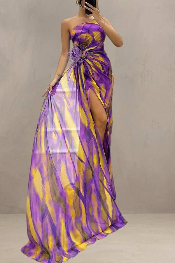 MIA | ROBE DRAPÉE VIBRANTE