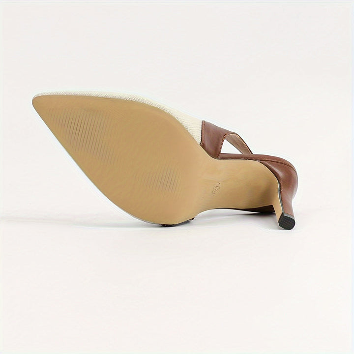 Gemini a dit Amélie | Talons Slingback à Contraste
