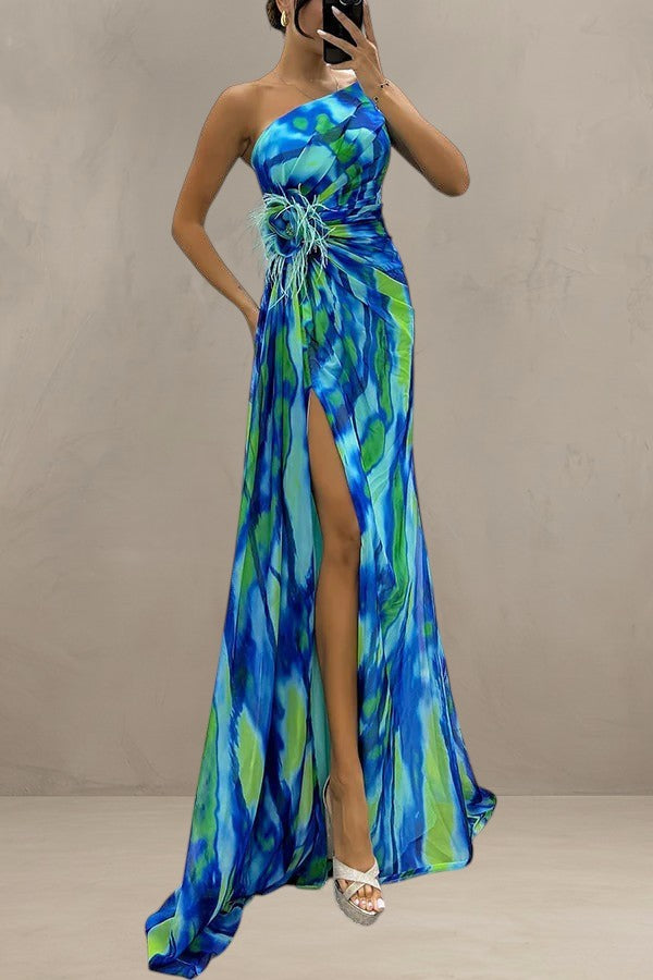 MIA | ROBE DRAPÉE VIBRANTE