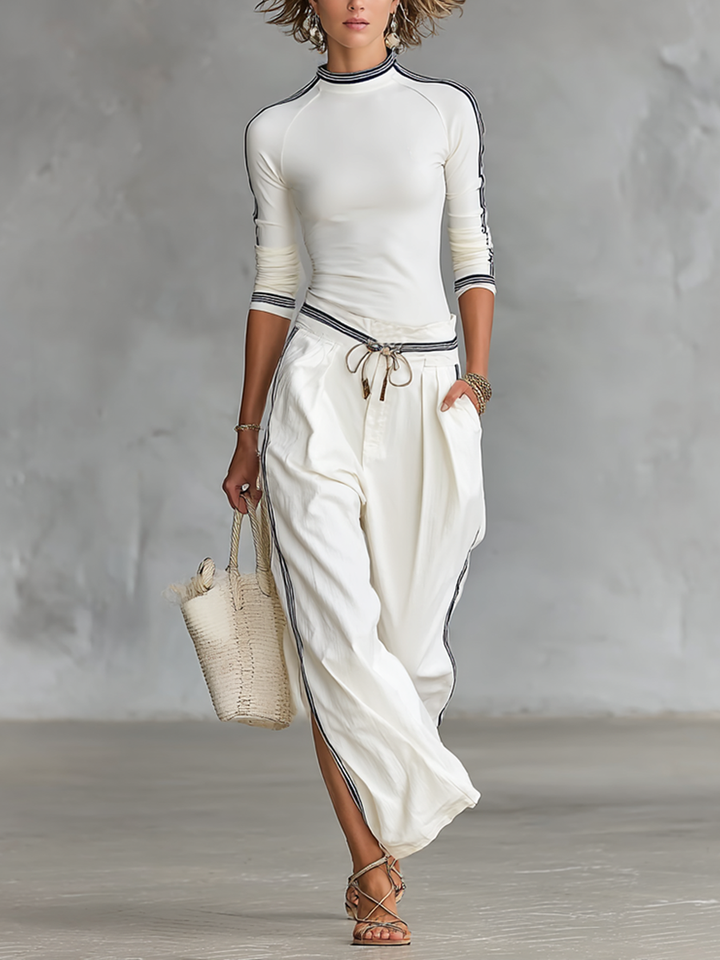 Hannah | Ensemble de Sport Deux Pièces Col Montant Pantalon