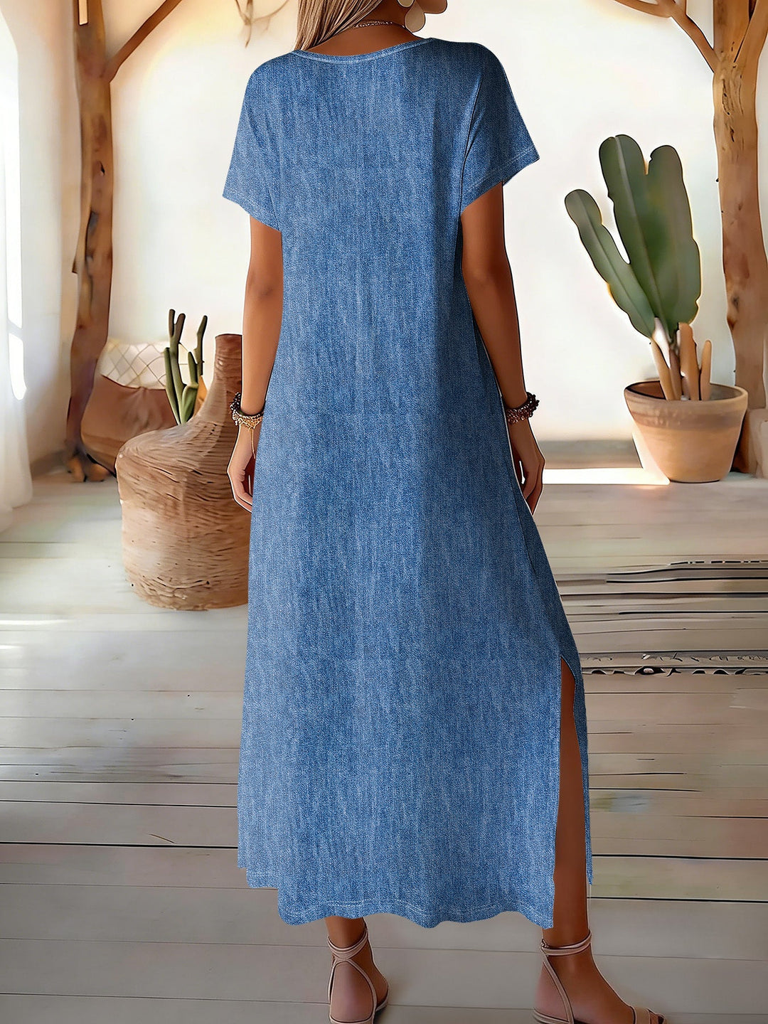 Helen | Robe rétro en denim stylée
