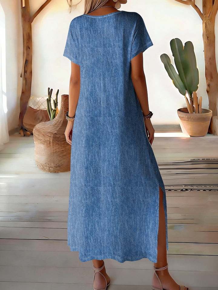 Helen | Robe rétro en denim stylée
