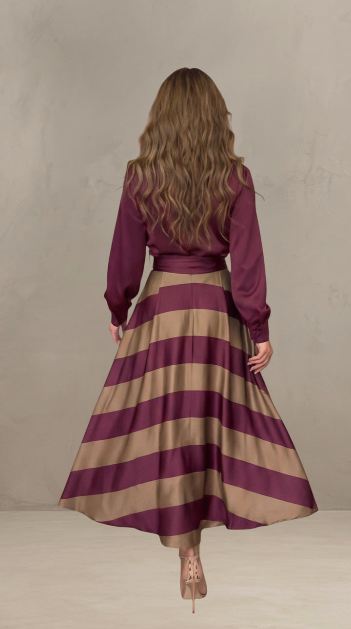 MILA | ROBE MAXI À RAYURES