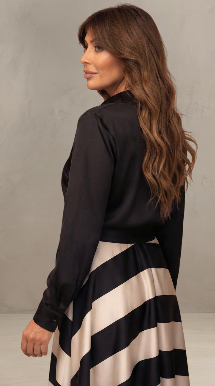 MILA | ROBE MAXI À RAYURES
