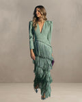 KLARA | ROBE ÉLÉGANTE AVEC MANCHES À FRANGES