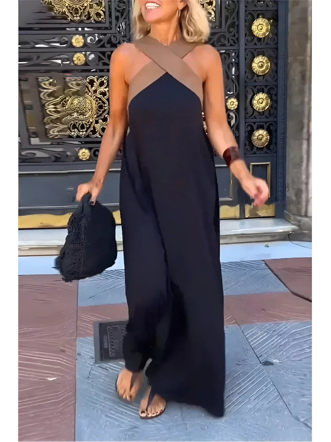 Quirine | Robe Maxi à Devant Enveloppé