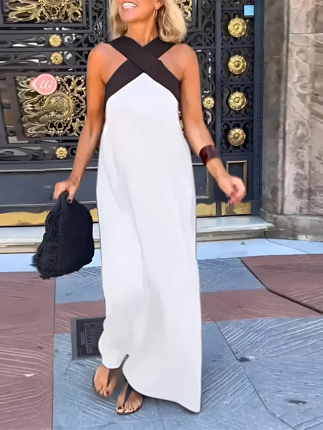 Quirine | Robe Maxi à Devant Enveloppé