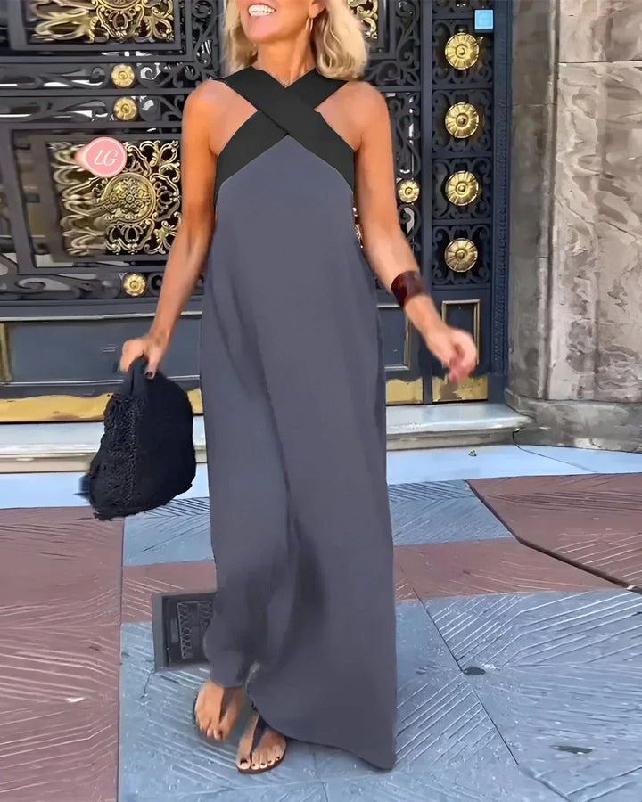 Quirine | Robe Maxi à Devant Enveloppé
