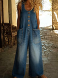 Ruth | Salopette en Denim Coton Vintage Lavé