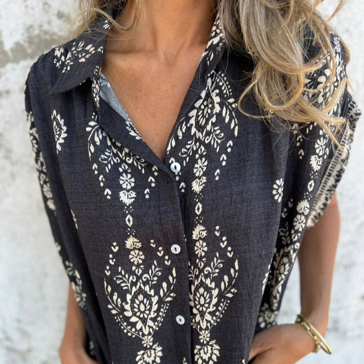 Emmeline | Robe Chemise Imprimée avec Poches
