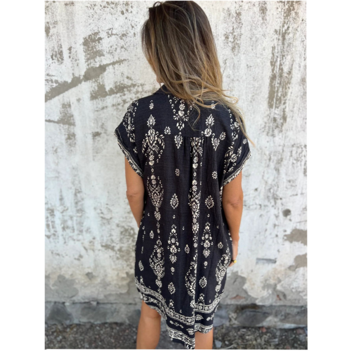 Emmeline | Robe Chemise Imprimée avec Poches
