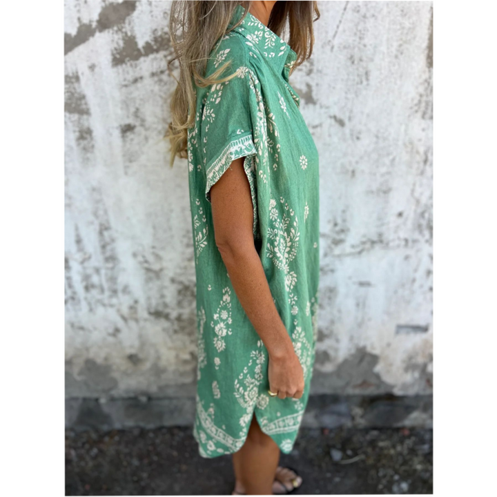 Emmeline | Robe Chemise Imprimée avec Poches