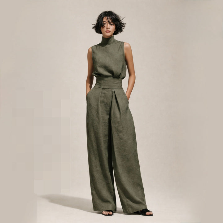 Elisa | Combinaison Élégante à Taille Haute