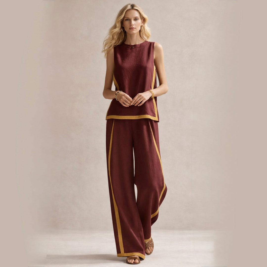Sophie | Ensemble Élégant Avec Pantalons Amples