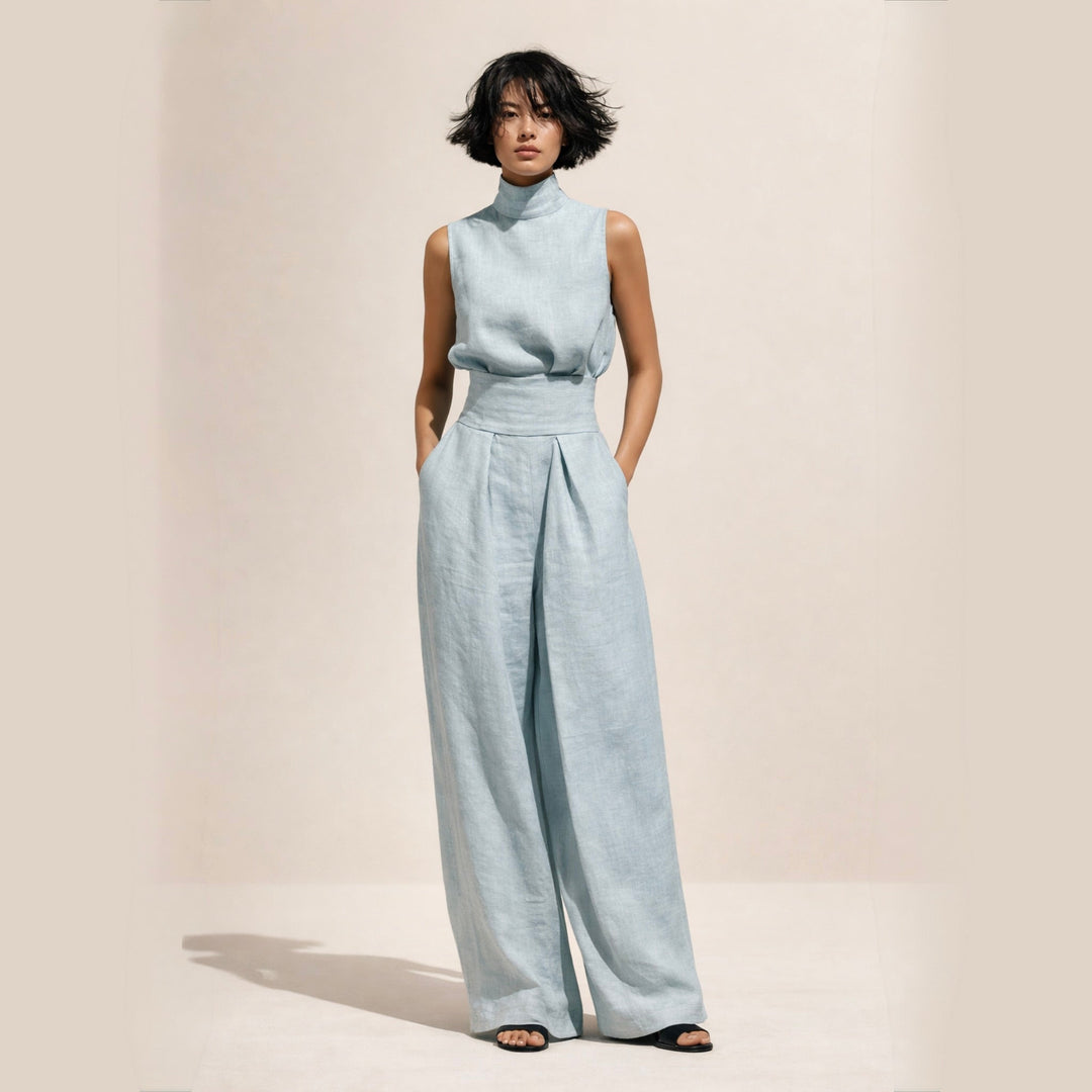 Elisa | Combinaison Élégante à Taille Haute